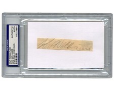 Ken Williams Signed Cut Signature PSA Auto - First 30-30 Club Very Rare Auto picture
