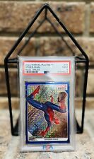 2023 Upper Deck Marvel Platinum #61 Spider-man Blue Traxx /499 PSA 9 picture