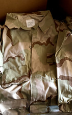 1 NIB NOS 3 COLOR DESERT CAMO BDU SHIRTS SIZE LARGE REGULAR 1 EACH  UNUSED picture