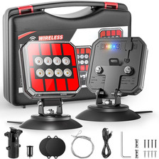 Wireless Trailer Lights Magnetic, 110° Rotatable Wireless Trailer Lights Kit, Po picture