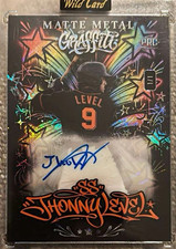 Wild Card Matte Metal Graffiti PRC 1/1 Autograph Johnny Level 2026 MMGB09-JLA picture