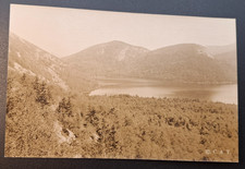 RPPC Mt Desert Maine Jordan Pond  Photo Postcard Circa 1910 picture