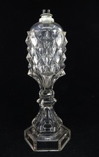 Antique c.1840 Boston And Sandwich Glass Co. Sawtooth Hexagonal Whale Oil Lamp picture