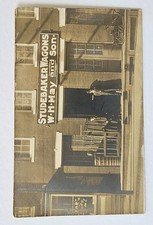 Rare Antique Real Photo Postcard (RPPC) – W.H. May & Son Storefront with Studeba picture