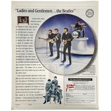 1991 The Beatles, Ladies and Gentlemen..the Beatles Collector Plate Vtg Print Ad picture