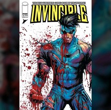 Presale NYCC Invincible 1 Tyler Kirkham Battle Damaged Foil Blue Suit Presale picture