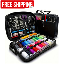100Pc Portable Sewing Kit Set with Thread Needles Scissors Travel Sewing Supplie picture