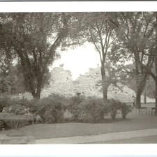 c1940s Unknown Location Zoo Mountain Goats Stone Ruins 5