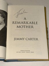 President Jimmy Carter Signed A Remarkable Mother Hardcover Book BAS Beckett Aut picture