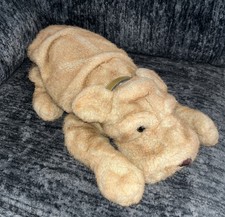 Vintage 1987 Windsor Shar Pei Plush Dog 18” Wrinkled Puppy Stuffed Animal Cute picture