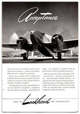 Vintage 1940s Lockheed Lodestar -Original Print Advertisement (7in x 10in) picture