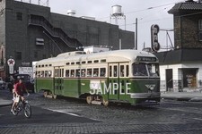 1964 PSTC at Germantown Avenue 4x6 Borderless RAILROAD PHOTO   picture