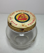 H.D. HD Lee Mercantile Jar Container w/ Lid - Small - Salina, KS Kansas City MO picture