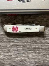 Case 05453 SS White Firefighters  3 1/2 inch 2 blade pocket knife picture
