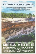 Mesa Verde National Park Cliff Palace WPA Style Postcard Robert B Decker picture