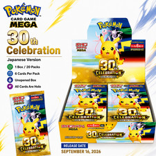 Pokemon Card Game Japanese 2026 MEGA 30th Celebration Booster Box M6a w/shrink picture