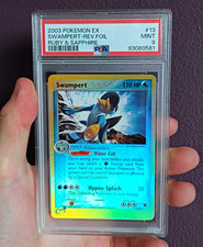 Pokemon Swampert 13/109 EX Ruby & Sapphire Reverse Holo Rare - PSA 9 Mint picture