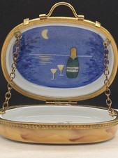 Very Rare Limoges France Picnic Basket Peint Main BFA Limited Edition 288/300 picture