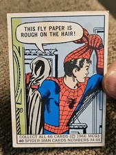 Vintage 1966 Donruss Marvel Spider-Man Rookie #40 Blue Waist Correction picture
