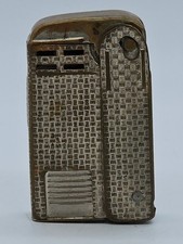Vintage Regens Side Squeeze Lighter Art Deco Crosshatch Made in USA Pat 1896140 picture