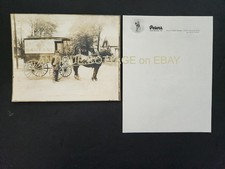 c1910 antique JA PETERS SAUSAGE detroit mi PHOTO LETTERHEAD horse wagon delivery picture