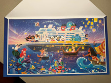 Disney Believe Disney Cruise Line Character Art Print Lithograph Jimmy Chou picture