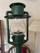 Antique DIETZ PIONEER Tubular Post Street Lamp Lantern 1900-1915~ORIGINAL GLOBE picture