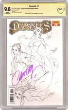 Damsels 1C CBCS 9.8 Witnessed Sig J. Scott Campbell 2012 18-3B50655-060 picture
