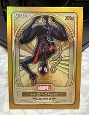 2025 Topps Mint Marvel Miles Morales GOLD #50/50 Bookend picture
