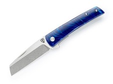 FINCH KNIVES DEEP BLUE RESIN OXBOW FLIPPER OX515 picture