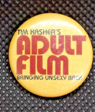 Vintage Tim Kasher's 'Adult Film' LP Pin Button Musician Bringing Unsexy Back picture