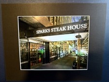Sparks Steakhouse – Historic NYC Steakhouse Holographic 11x14 Matted Frame picture
