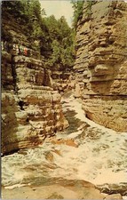 Hells Gate Famous Ausable Chasm New York NY Postcard PM Port Kent NY Cancel WOB picture