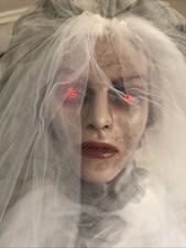 Grandin Road Haunting Bride Animated Halloween Prop 2013 Tested Working HTF picture