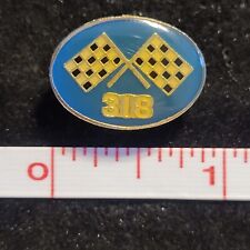 MOPAR 318 Racing Checkered Flag novelty Lapel Badge Hat Pin resin gold tone picture