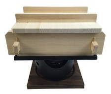 Yamako Hinoki (Japanese Cypress) Square Steamer Mini Set With Water Container A_ picture