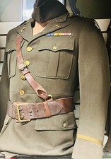 US ARMY OFFICER UNIFORM, Sam Browne belt, World War II era, Rank picture