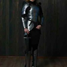 Medieval Female Full Armor Set Lady Larp Queen of the war Armor Costume Cosplay picture