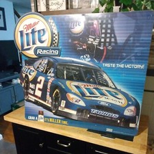  LITE NASCAR RUSTY WALLACE FORD TAURUS BEER METAL SIGN LARGE 30