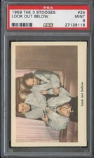 1959 FLEER THE 3 STOOGES #24 LOOK OUT BELOW PSA 9 *DS15258 picture