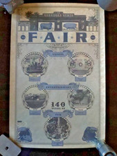 2009 Nebraska State Fair 140 Years Of Fun Commemorative Poster Lincoln NE 1868 picture