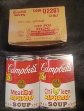 Vintage Campbell's SOUPS CHICKEN ALPHABET 2 Sets HOYLE Playing Cards 51000-02261 picture