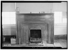 Camden Alabama Bethea-Strother House 1937 Dining Room Mantel Fireplace HABS picture