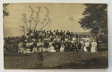 RPPC Large Group Portrait Reunion Gathering Early 1900s Identified People picture
