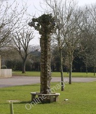 Photo 6x4 Totem at Oakley School East Oakley Adjacent to the car park and c2007 picture