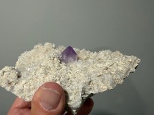 Amethyst on Quartz - 512 grams picture