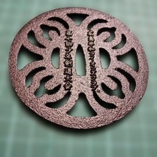 Hiroshima Lions Club Commemorative Tsuba Steel Sword Guard Collectible Item picture