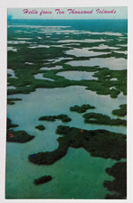 Greetings from Ten Thousand Islands Everglades City Florida FL Postcard c1970s picture