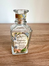 Antique Dr Pierce’s De Luxe Dainty Perfume Bottle Floral Label Cork Chicago picture