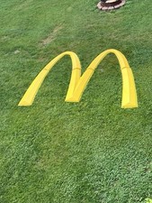 Vintage Big MCDONALD'S Sign GOLDEN ARCHES 9.5’X 12.5’ picture
